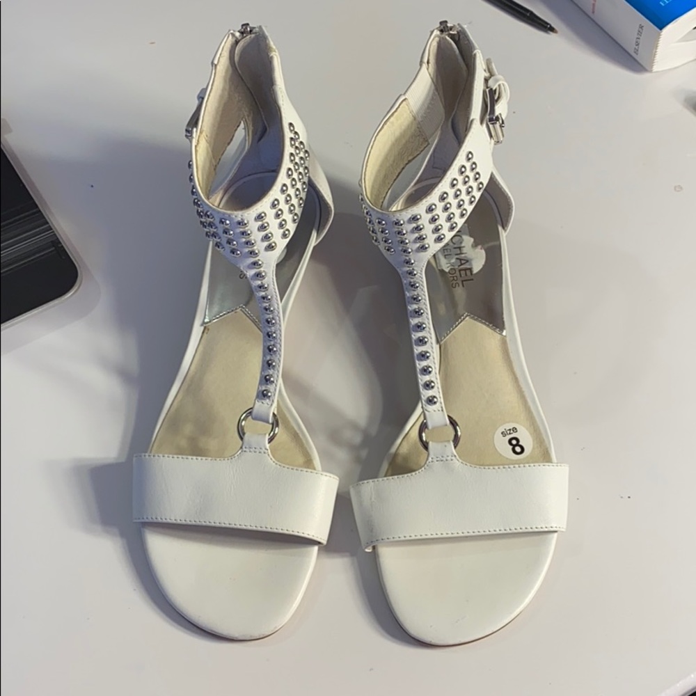 Michael Kors white sanders